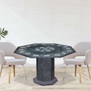 Marble inlay table top