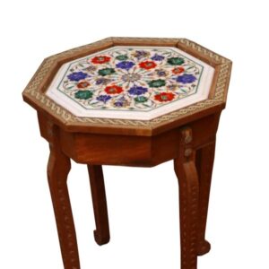 Marble Inlay side table