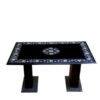 marble inlay center table mother of pearl